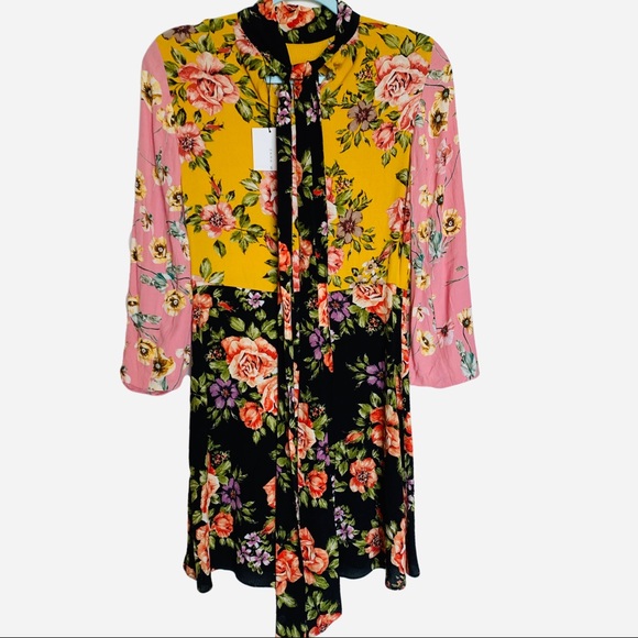 Zara Floral Patchwork Dress - Picture 6 of 6